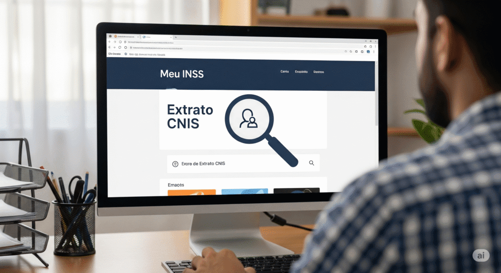 Guia passo a passo para fazer o ajuste de guia INSS online através do portal Meu INSS em 2025.