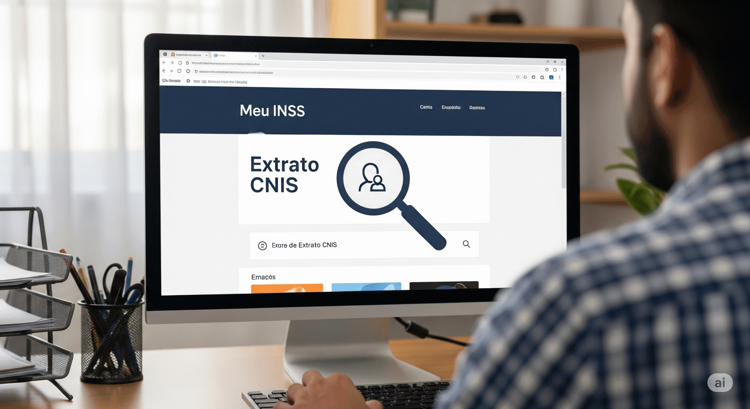Guia passo a passo para fazer o ajuste de guia INSS online através do portal Meu INSS em 2025.