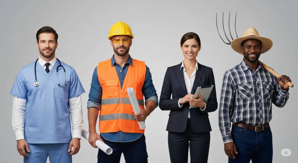 Um gráfico mostrando os diversos tipos de trabalhador que se enquadram como segurado empregado no RGPS.