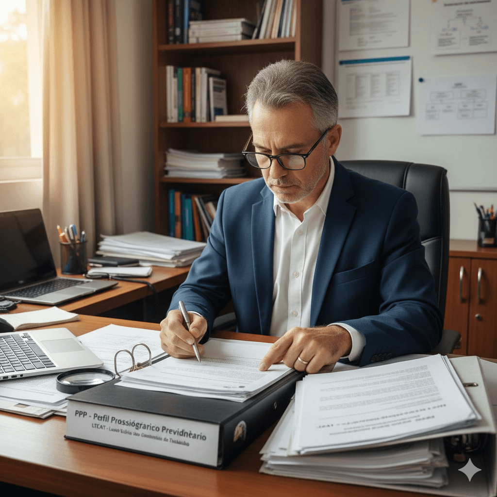 Análise de documentos para o enquadramento por exposição a agentes prejudiciais à saúde no INSS.