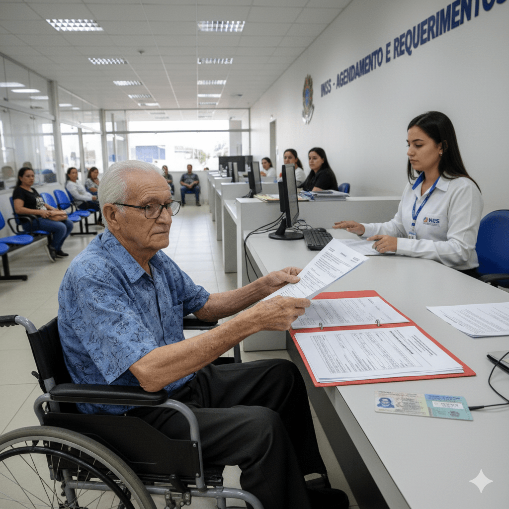 Pessoa com deficiência solicitando a Aposentadoria por idade da pessoa com deficiência no INSS