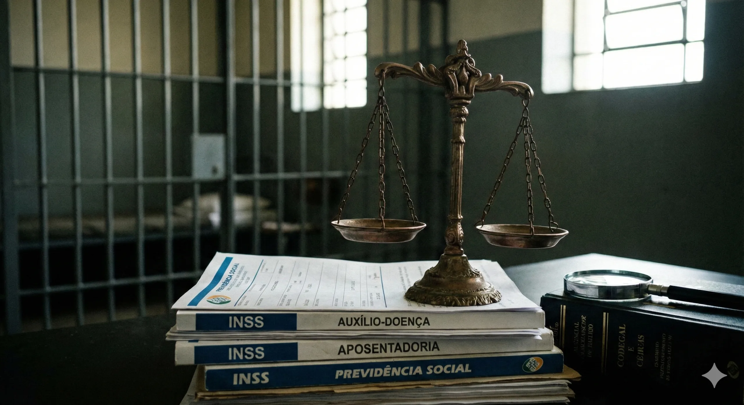 Detalhe jurídico sobre o auxílio por incapacidade temporária ao segurado recluso e seus regimes