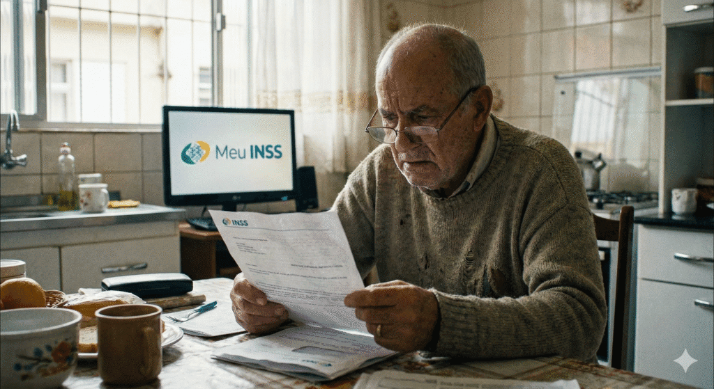 segurado preocupado com a carta de notificação de suspensão da aposentadoria por incapacidade permanente