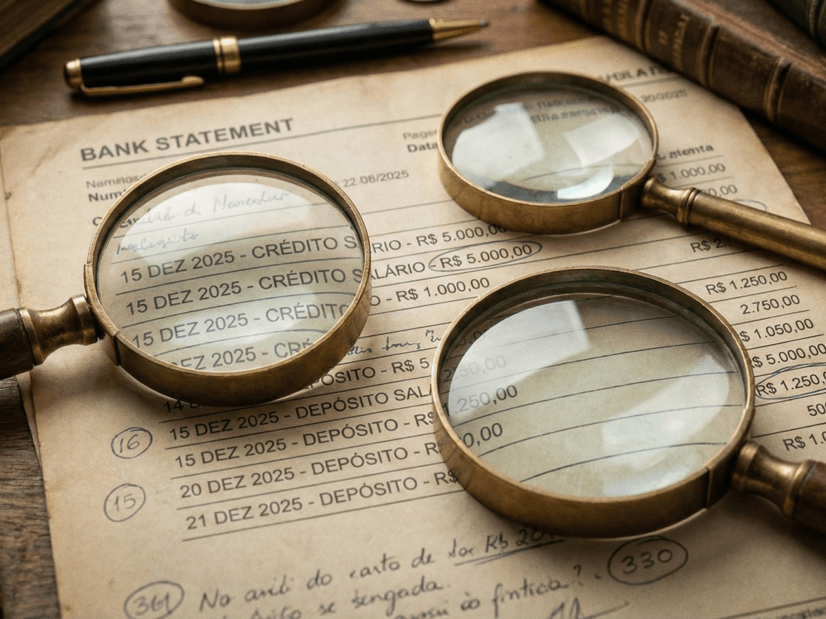 Extrato detalhado de Contas individualizadas do PASEP para análise de desfalques