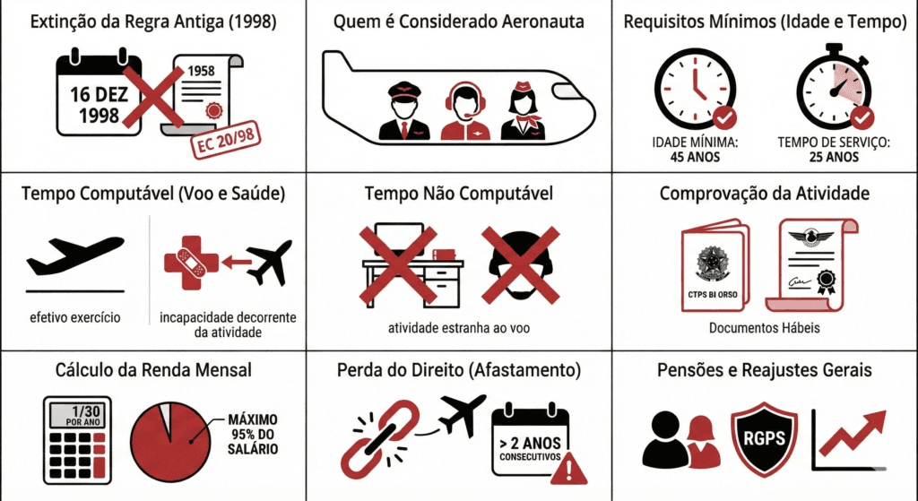 aposentadoria especial do aeronauta
