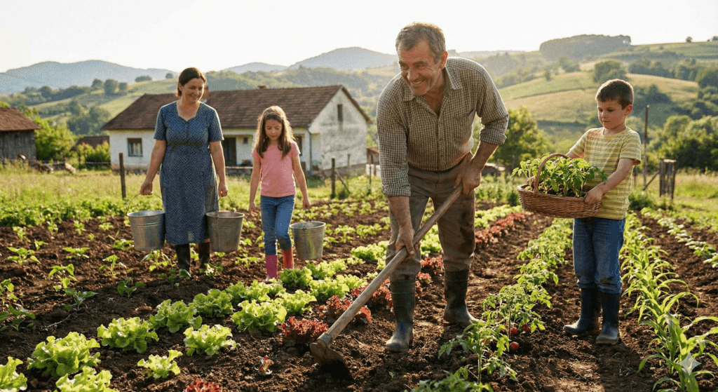 Produtor rural trabalhando em regime de economia familiar para evitar a descaracterização do segurado especial