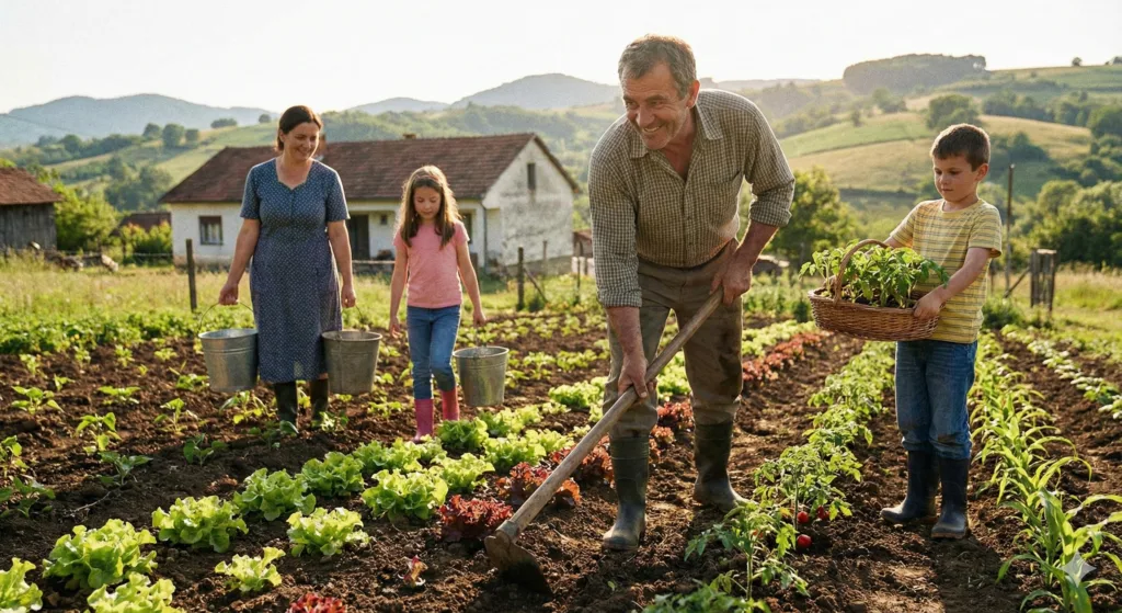 Produtor rural trabalhando em regime de economia familiar para evitar a descaracterização do segurado especial
