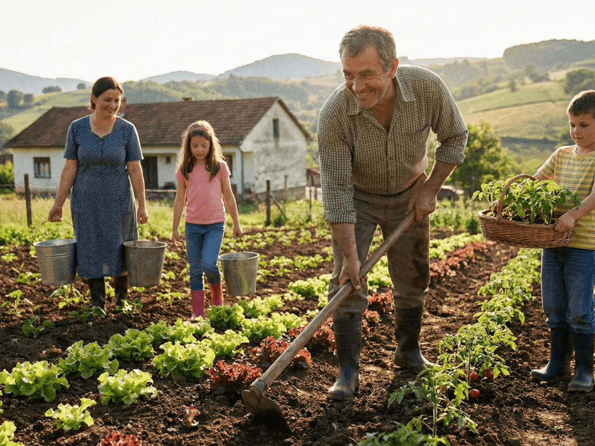 Produtor rural trabalhando em regime de economia familiar para evitar a descaracterização do segurado especial