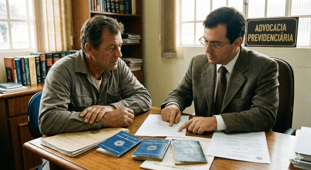 segurado consultando sobre a suspensão do auxílio-acidente no INSS