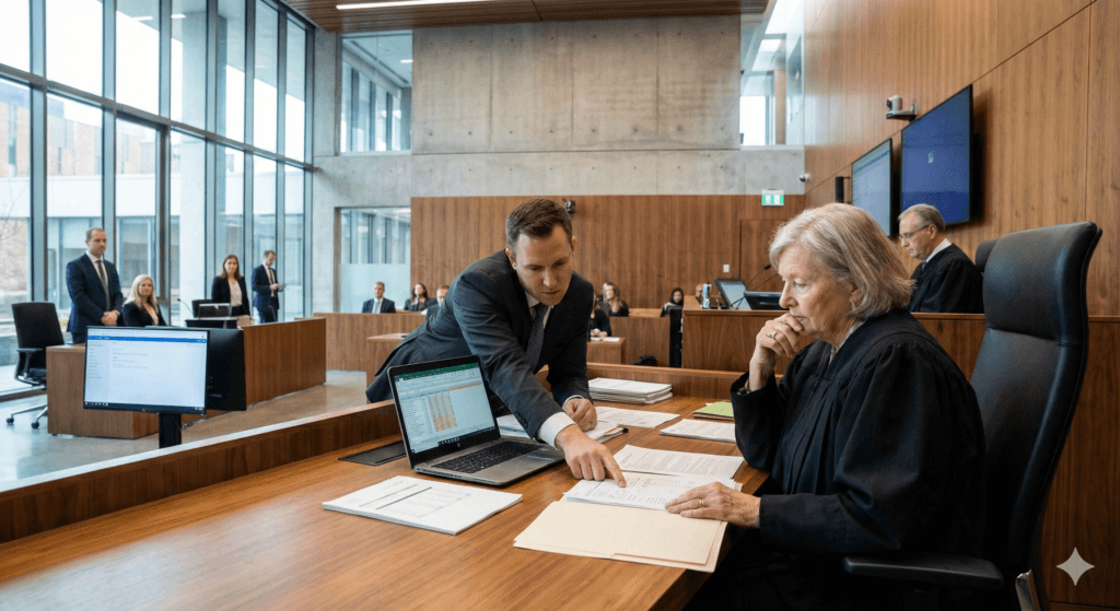 Profissionais jurídicos analisando o impacto do crédito não habilitado na recuperação judicial no STJ