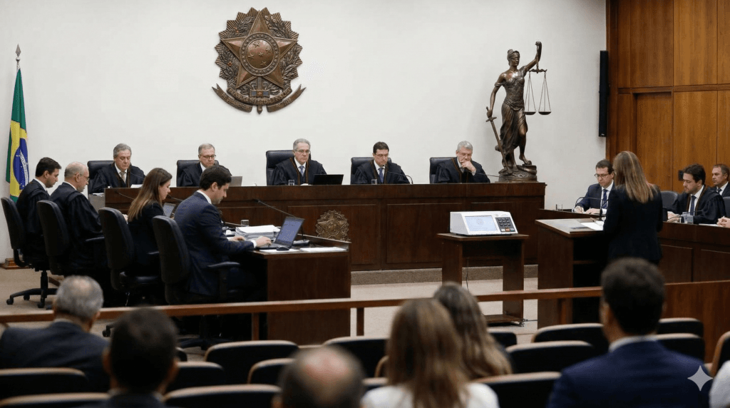 Representação jurídica de um processo sobre assédio eleitoral no trabalho no Tribunal Regional do Trabalho.
