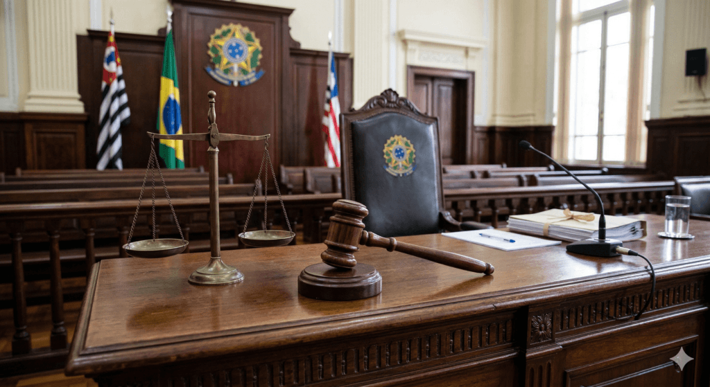 Representação da justiça analisando a Responsabilidade civil por assassinato de empregado