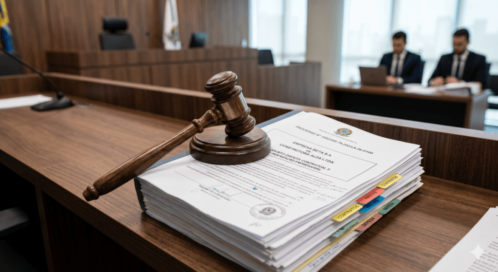 Imagem ilustrando a desconsideração da personalidade jurídica no tribunal.