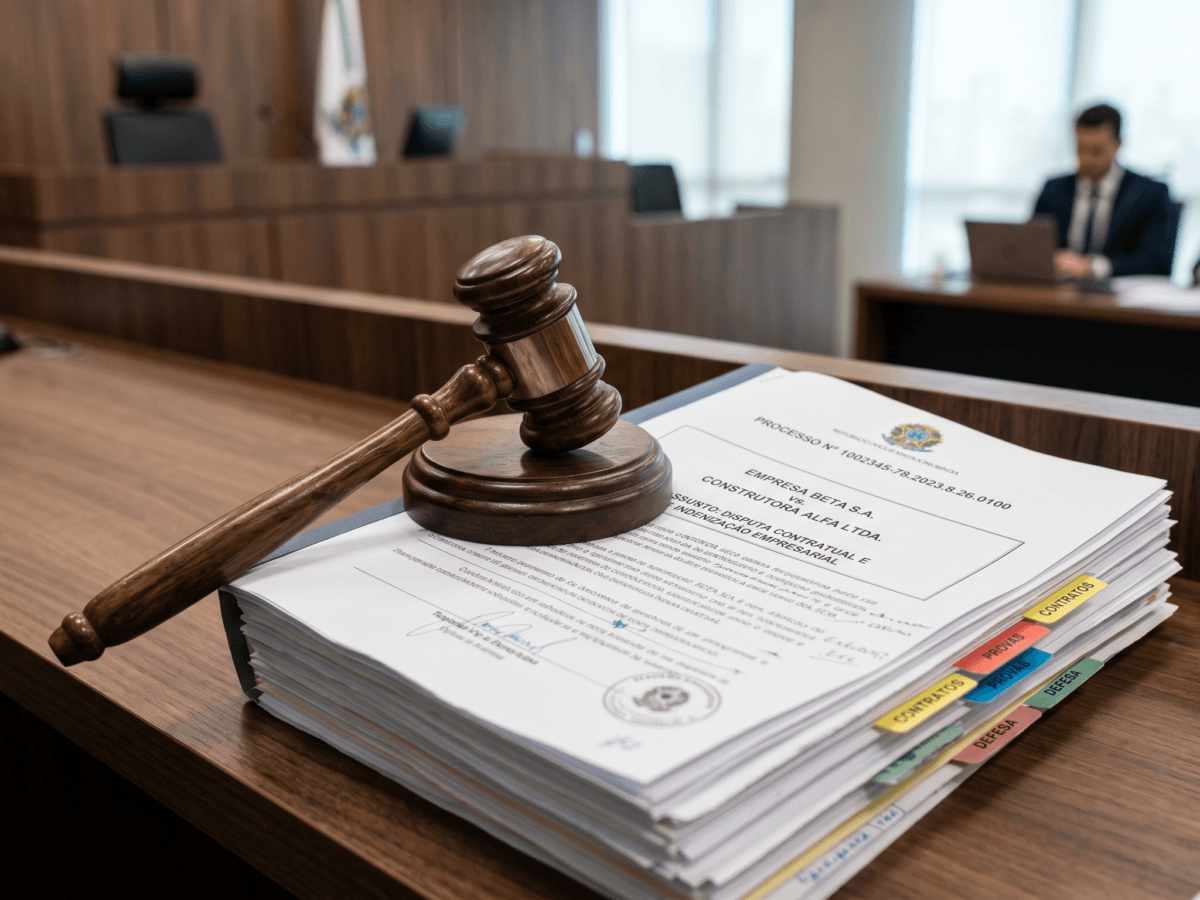 Imagem ilustrando a desconsideração da personalidade jurídica no tribunal.