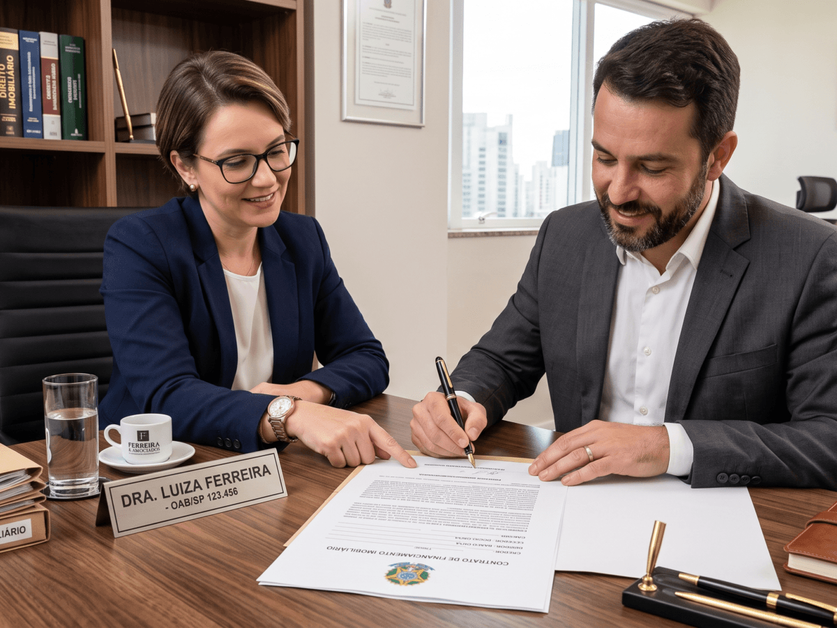 Documento de financiamento imobiliário detalhando as cláusulas da taxa de juros diferenciada