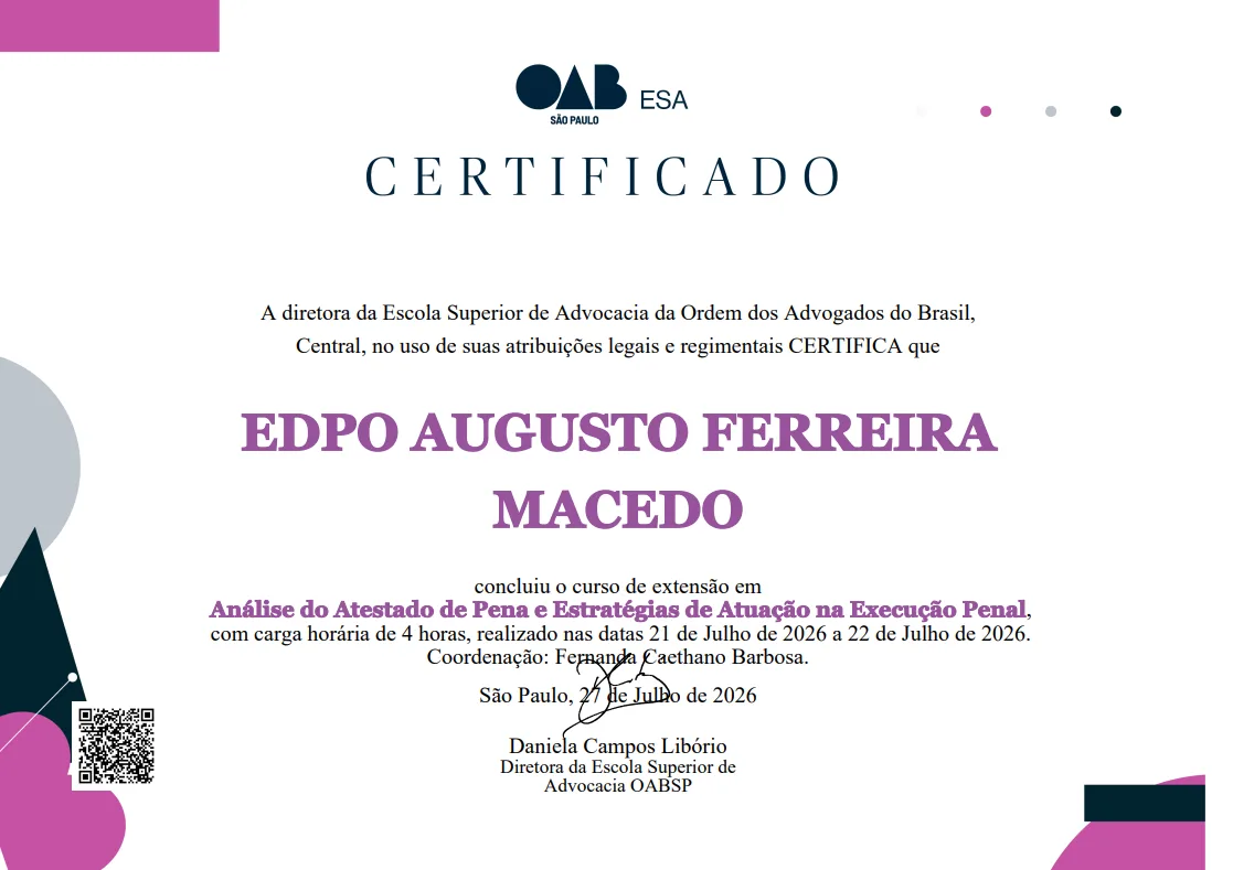 Certificado: Análise do Atestado de Pena e Estratégias de Atuação na Execução Penal