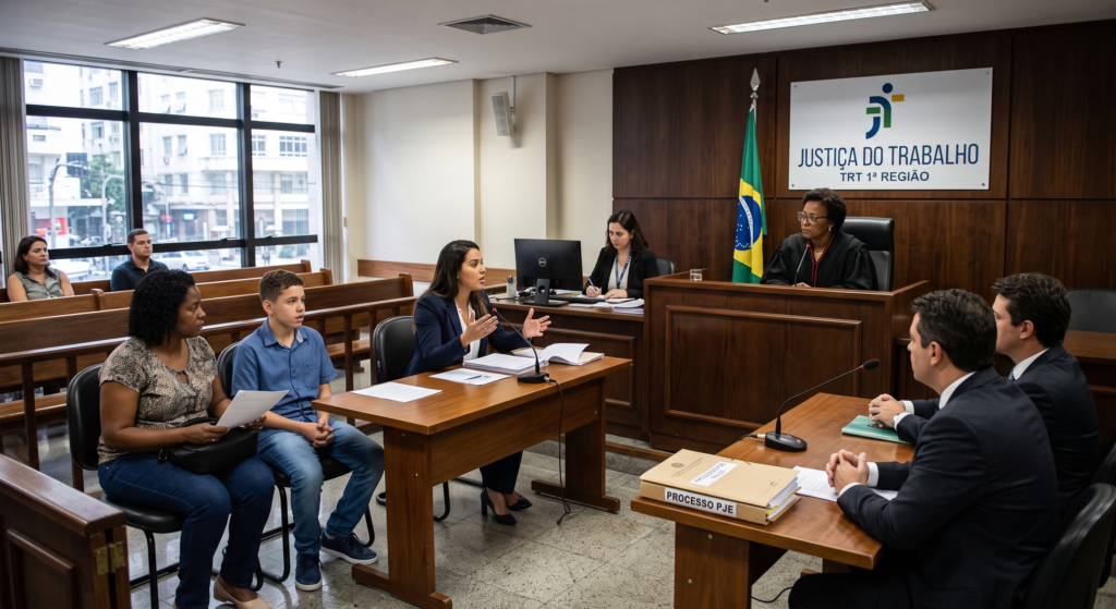 Profissional do direito analisando prazos para ingressar com uma ação rescisória trabalhista.